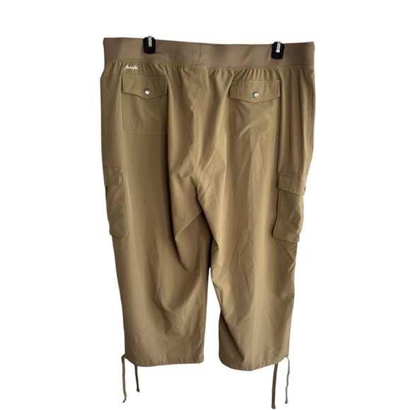 Soothfeel Capri Lightweight Khaki Cargo Pants Plus Sz XXXL Stretch Elastic Waist - Picture 15 of 15